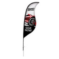 9' Sabre Sail Sign Kit Single-Sided w/Spike Base